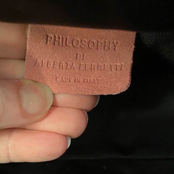 Stunning Vintage Philosophy By Alberta Ferretti Pink Leather & Suede Handbag - Picture 2 of 11